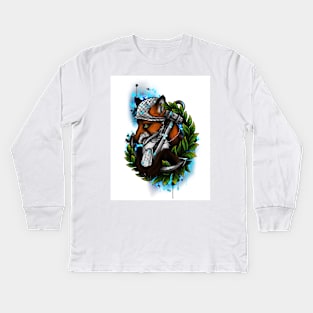 Forged by the Sea Kids Long Sleeve T-Shirt